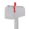 Cutie poștală americană, model US Mailbox, de culoare albă.