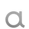 Literă modernă „a” - 200 mm, din oțel inoxidabil.