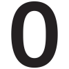 Numărul casei ''0'' Negru