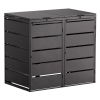 Container pentru gunoi Edda, dublu, 240L, negru.