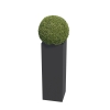 Jardiniere Skinny Pillar, model mediu, negru