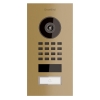 Videointerfon de perete Smart-IN Doorbird D1101V, aspect alamă.