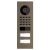 Interfon de exterior Smart-ON pentru două familii Doorbird D1102V, gri bej