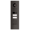 Interfon de exterior Smart-IN pentru două familii, Doorbird D1102KV cu modul tastatură, negru grafit.