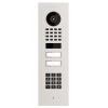 Videointerfon încastrat Smart-IN pentru două familii, compatibil Doorbird D1102KV, cu modul tastatură, culoare albă.