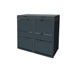 Cutie pentru pubele Oskar pentru 2 pubele 120 Litri